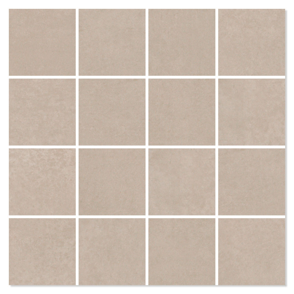 Mosaik Klinker La Vernelle Beige-Sand Matt 30x30 (7x7) cm